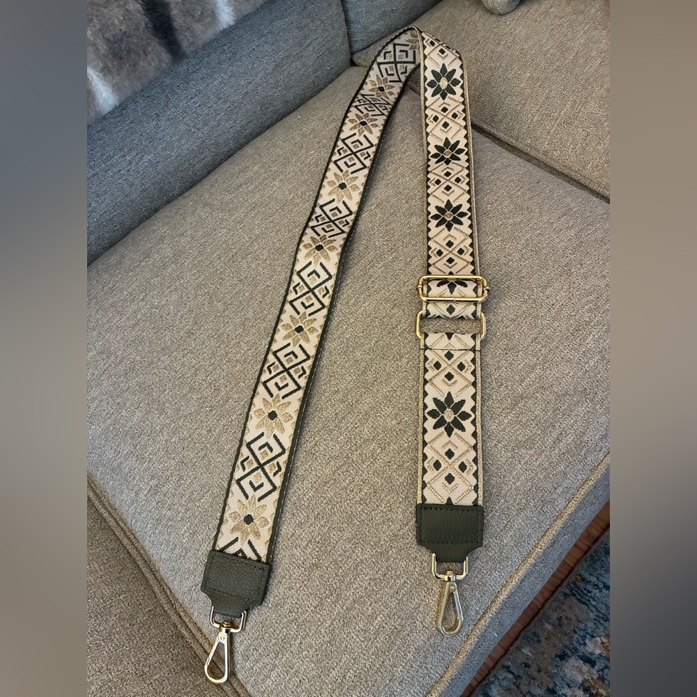 Geometric Patterned Bag Strap